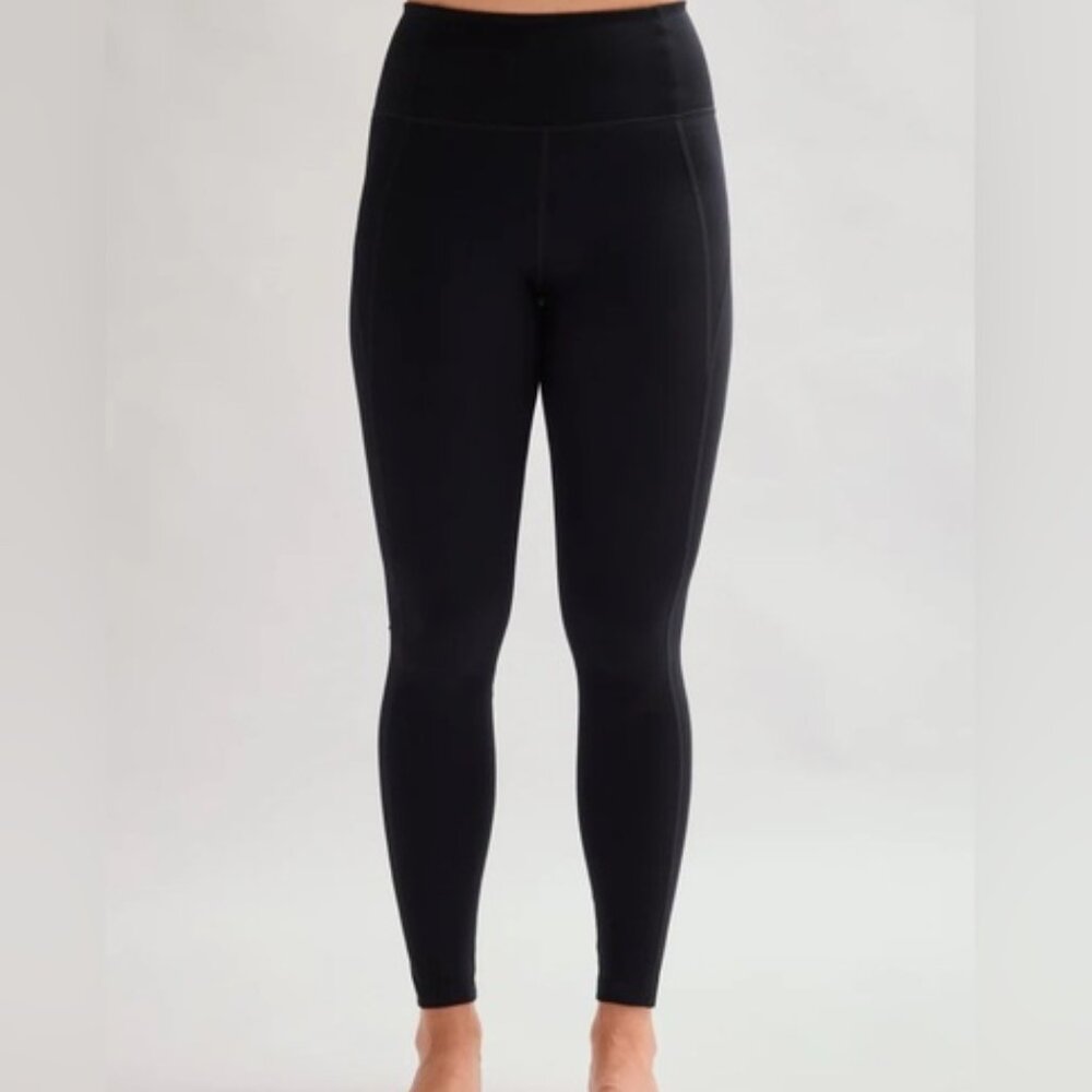 Girlfriend Collective Black Compression‎ High-Rise 7/8 Leggings XS NWT